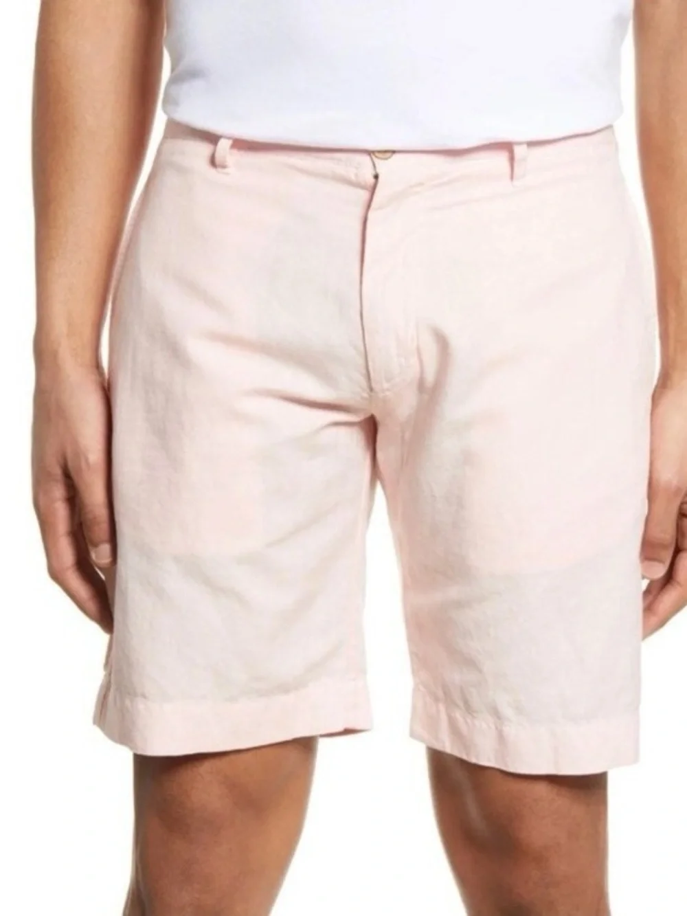 Faherty Men's Linen Flat Front Shorts